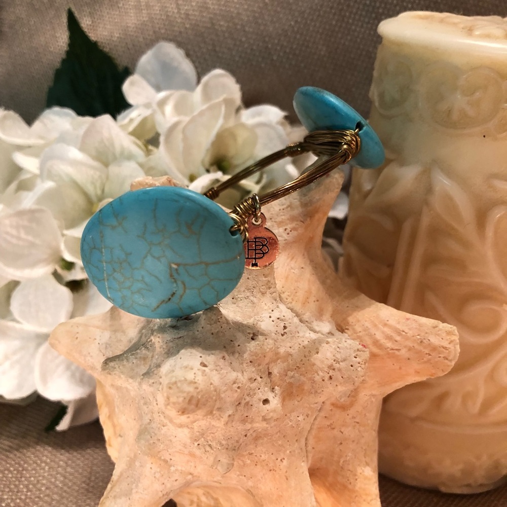 Bourbon & Bowties station bangle, turquoise